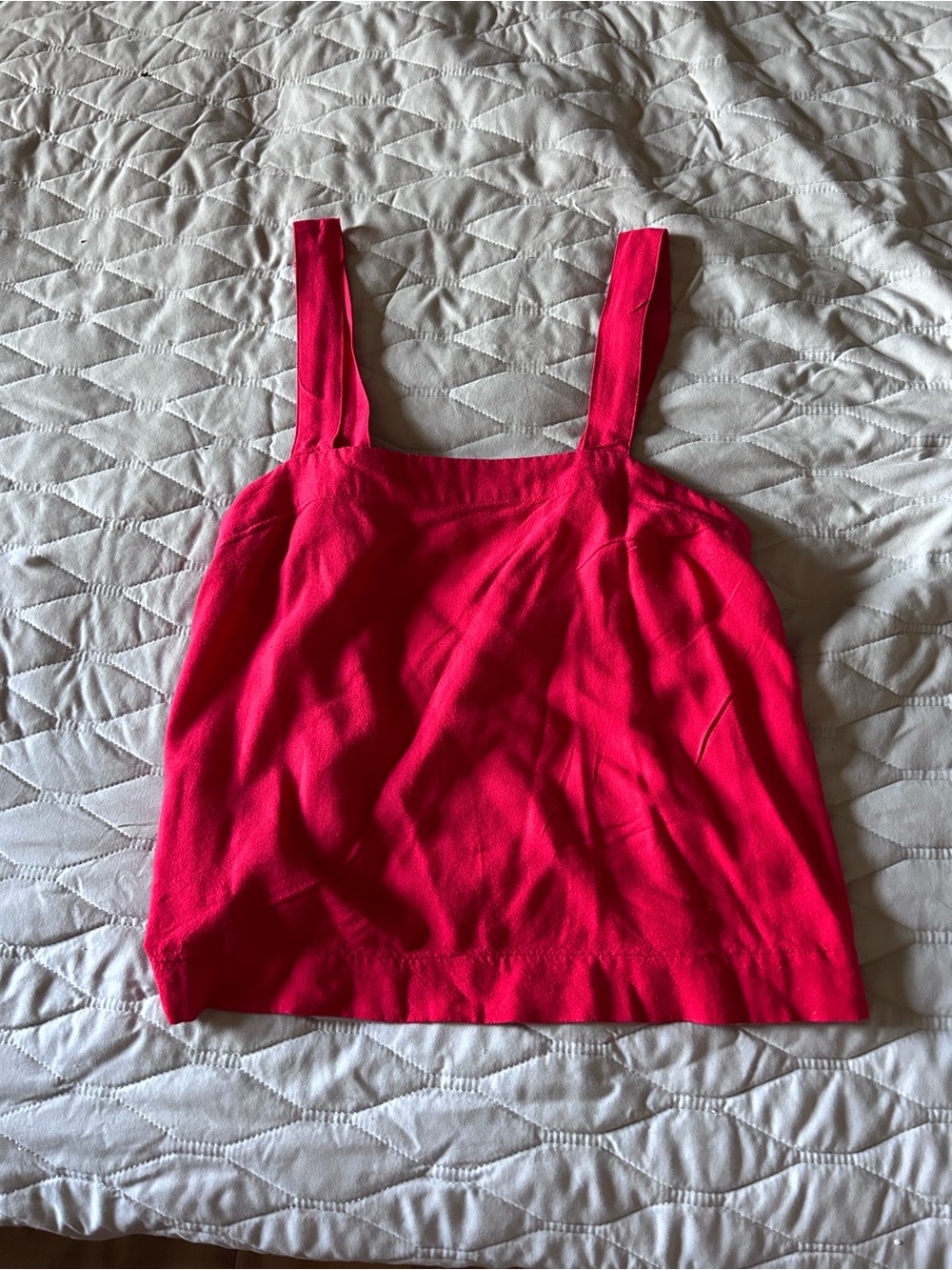 Time and Tru Vibrant Red Square Neck Tank